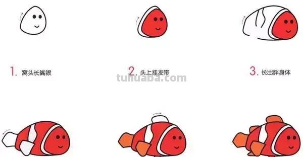 儿童简笔画—10种海洋生物详细教程,还有颜色喔~ 儿童简笔画—10种海洋生物详细教程,还有颜色喔~