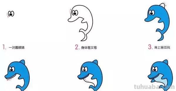 儿童简笔画—10种海洋生物详细教程,还有颜色喔~ 儿童简笔画—10种海洋生物详细教程,还有颜色喔~