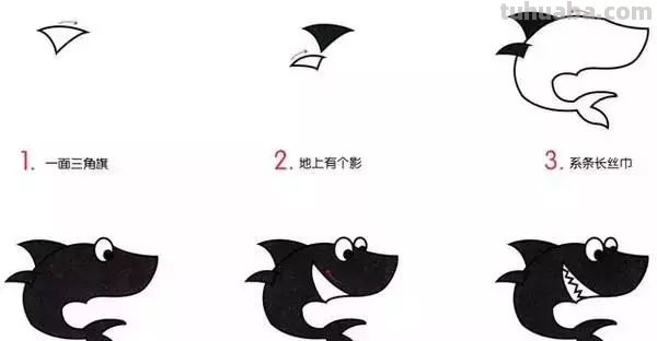 幼儿简笔画：10种海洋生物详细教程，还有颜色喔~