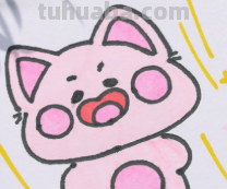 小猫背影怎么画彩铅（小猫背影怎么画彩铅画）
