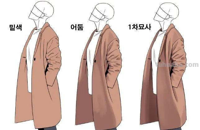 「绘画素材」最全“服饰褶皱”素材合辑，专治衣褶苦手