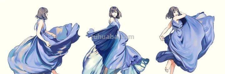 「绘画素材」最全“服饰褶皱”素材合辑，专治衣褶苦手