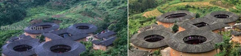 儿童画教程｜感受中国传统民居的魅力-福建土楼
