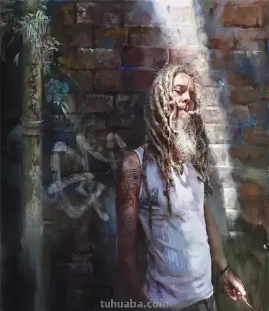 美国水彩界的大神级人物，要细节有细节，要氛围有氛围，生命力啊
