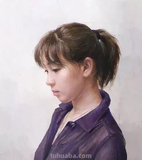 柔媚少女｜日本当代人物水彩画欣赏