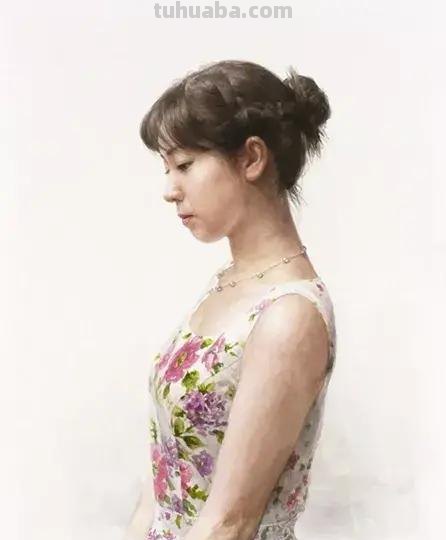 柔媚少女｜日本当代人物水彩画欣赏