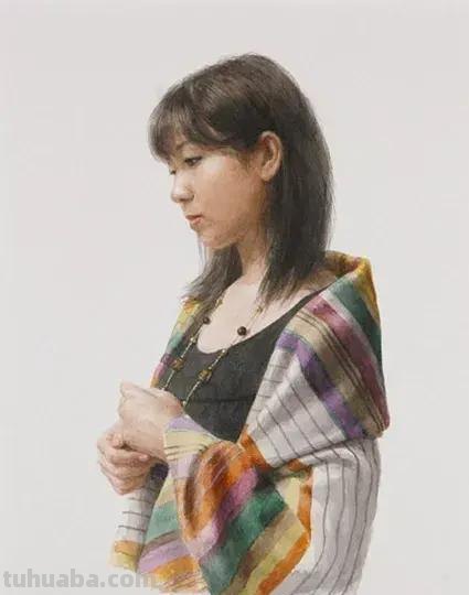 柔媚少女｜日本当代人物水彩画欣赏