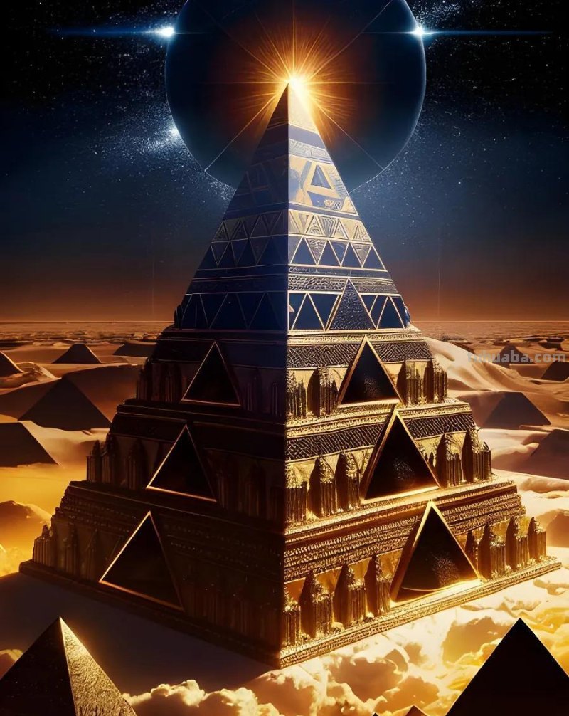 Ai绘画：一组三体风格的科幻插画