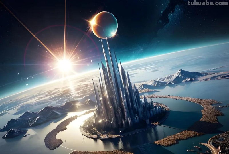 Ai绘画：一组三体风格的科幻插画