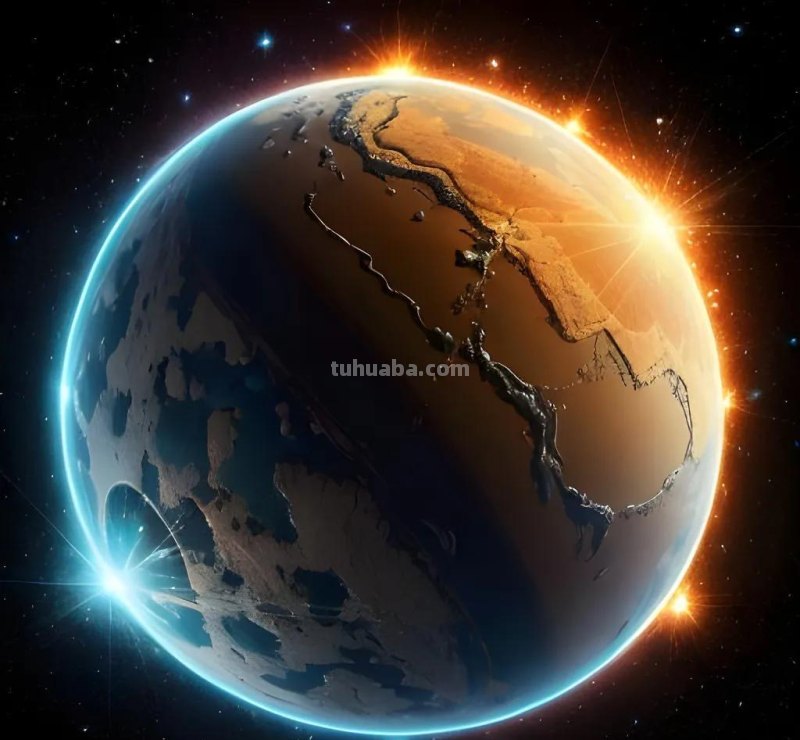 Ai绘画：一组三体风格的科幻插画