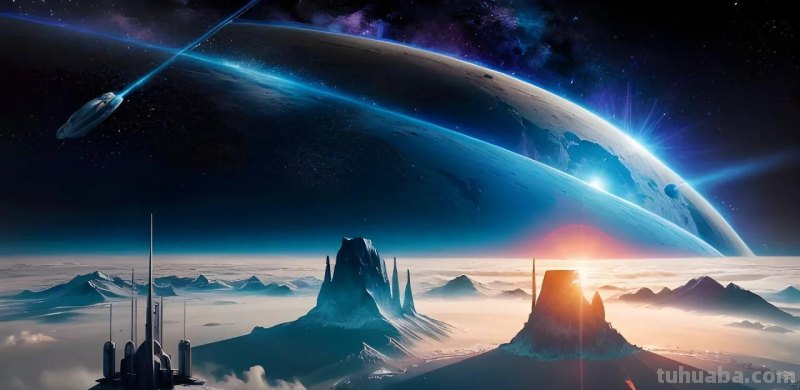 Ai绘画：一组三体风格的科幻插画