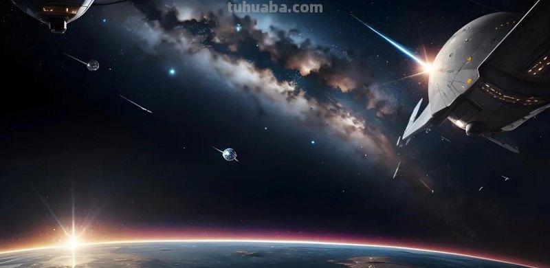 Ai绘画：一组三体风格的科幻插画