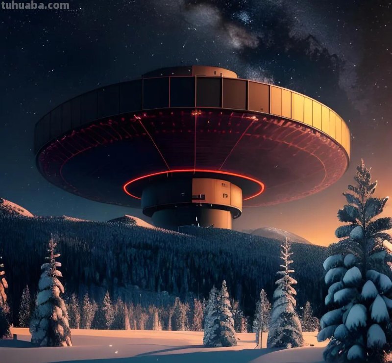 Ai绘画：一组三体风格的科幻插画