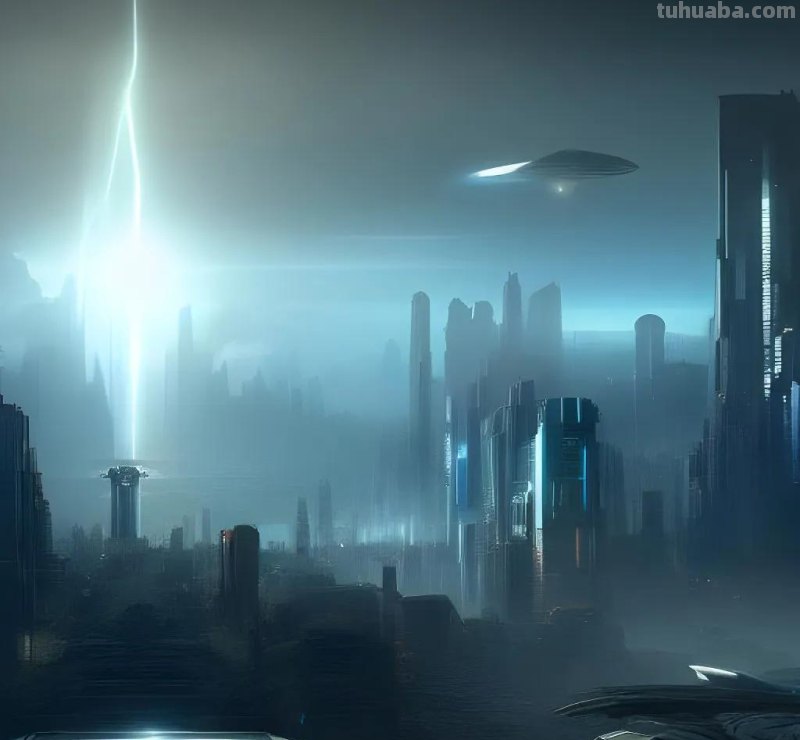 Ai绘画：一组三体风格的科幻插画