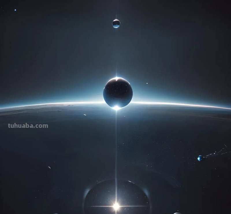 Ai绘画：一组三体风格的科幻插画