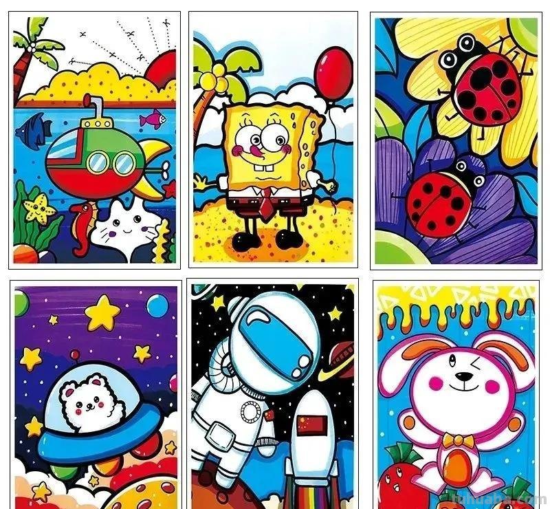 最新少儿美术精选100张，汇聚各类绘画创意，快收藏起来吧！