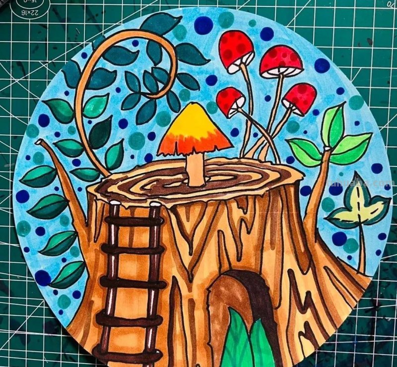 最新少儿美术精选100张，汇聚各类绘画创意，快收藏起来吧！