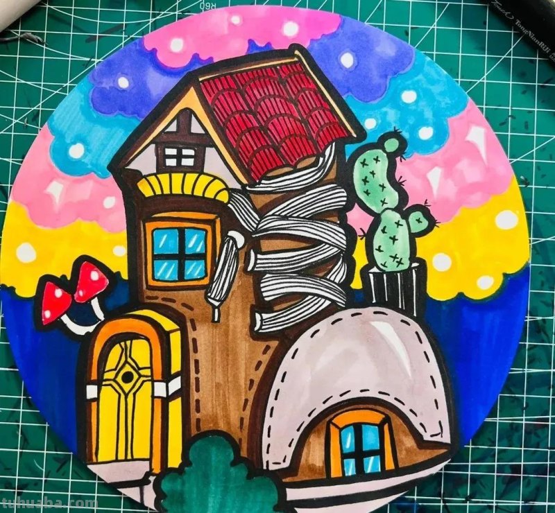 最新少儿美术精选100张，汇聚各类绘画创意，快收藏起来吧！