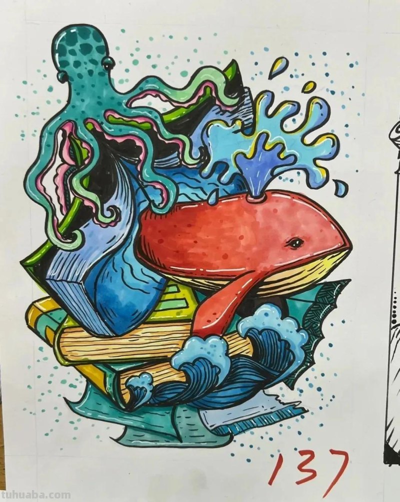 最新少儿美术精选100张，汇聚各类绘画创意，快收藏起来吧！