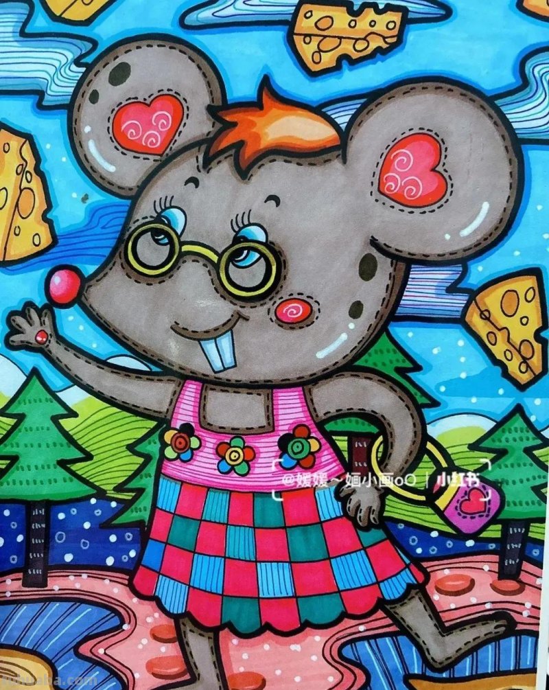 最新少儿美术精选100张，汇聚各类绘画创意，快收藏起来吧！