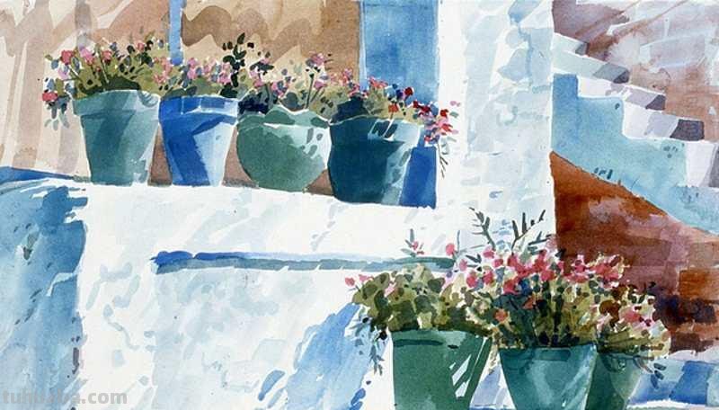 水彩画速写｜加拿大Shari Blaukopf 作品欣赏