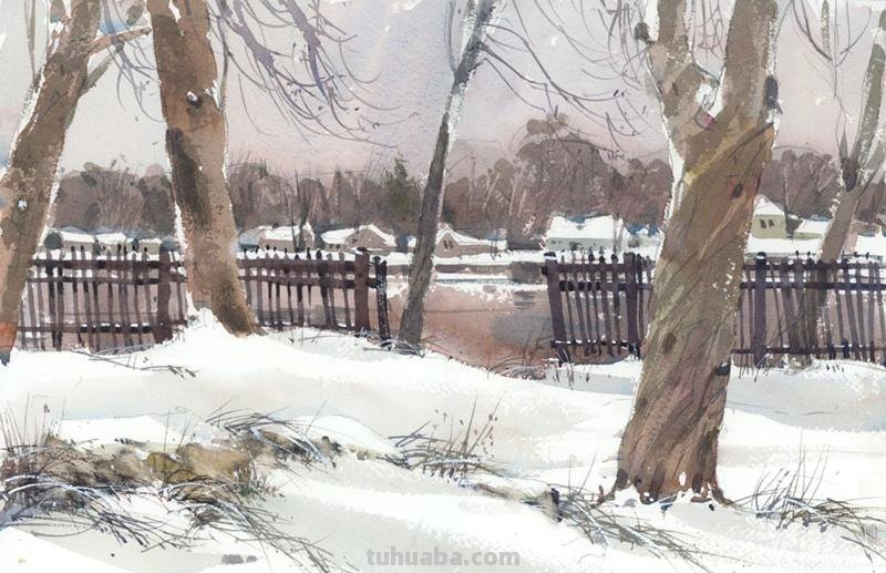 水彩画速写｜加拿大Shari Blaukopf 作品欣赏