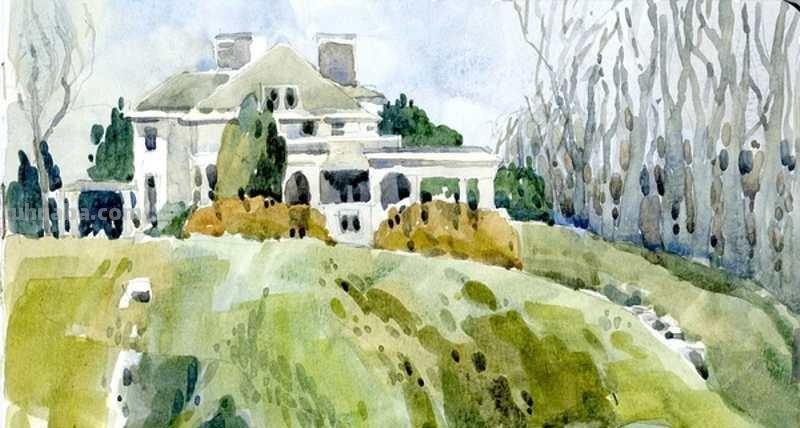 水彩画速写｜加拿大Shari Blaukopf 作品欣赏