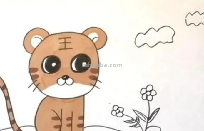 怎么画老虎不用彩铅（怎么画老虎不用彩铅画）