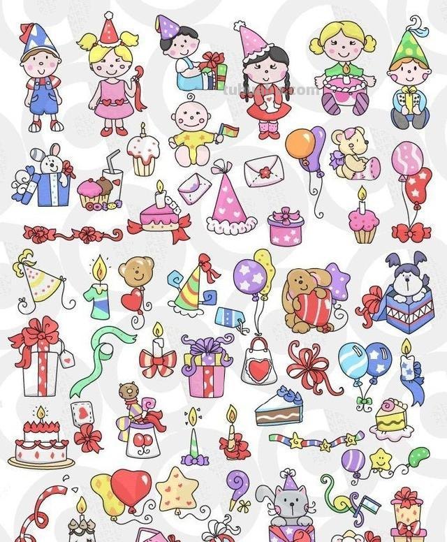 几百款可爱的人物简笔画，一起和宝贝画起来！