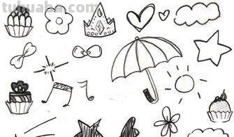 几百款可爱的人物简笔画，一起和宝贝画起来！