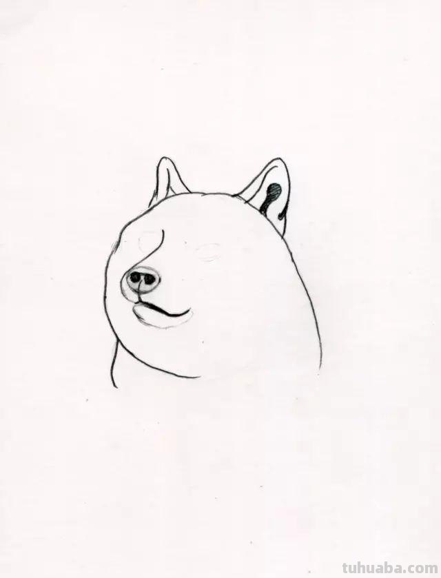 网红神烦狗的简笔画教程，分分钟学会画