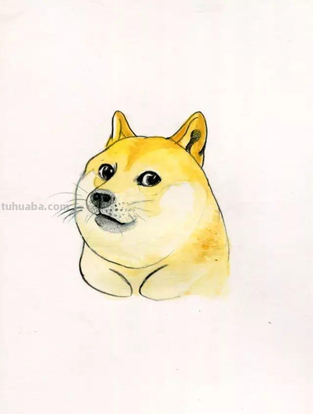 网红神烦狗的简笔画教程，分分钟学会画