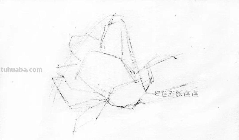 素描不难画，教你画一朵玉兰花