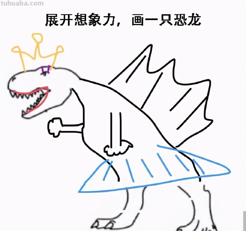 网友的沙雕才华，在这只小恐龙身上展现得淋漓尽致