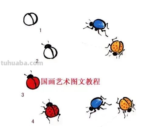 国画，这么漂亮的写意草虫，简单易学