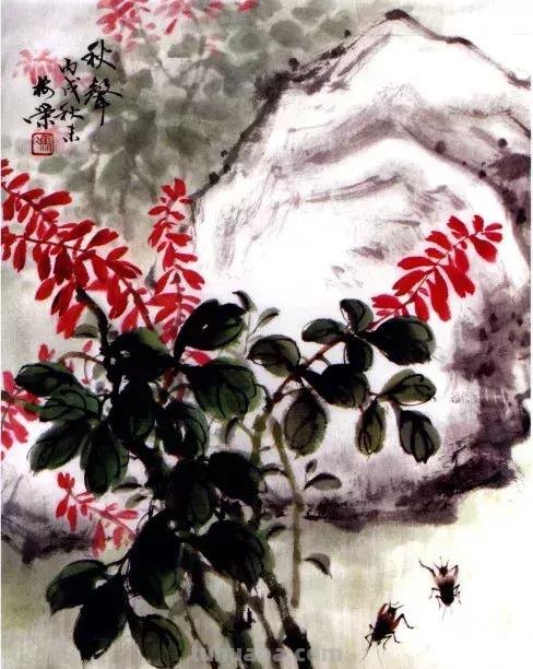 国画，这么漂亮的写意草虫，简单易学