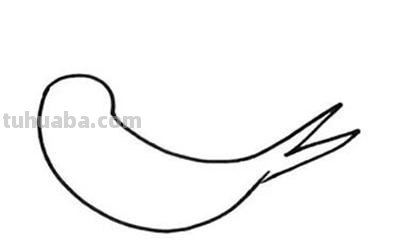 鸟儿简笔画教程：教你画只小燕子，适合幼儿园小朋友学！