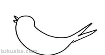 鸟儿简笔画教程：教你画只小燕子，适合幼儿园小朋友学！