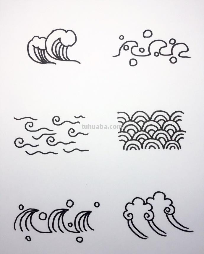 一组大海和海底动物们的简笔画~值得大家收藏哦~