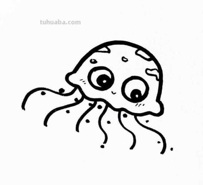 来一波萌萌的海洋生物简笔画吧，手绘手帐！