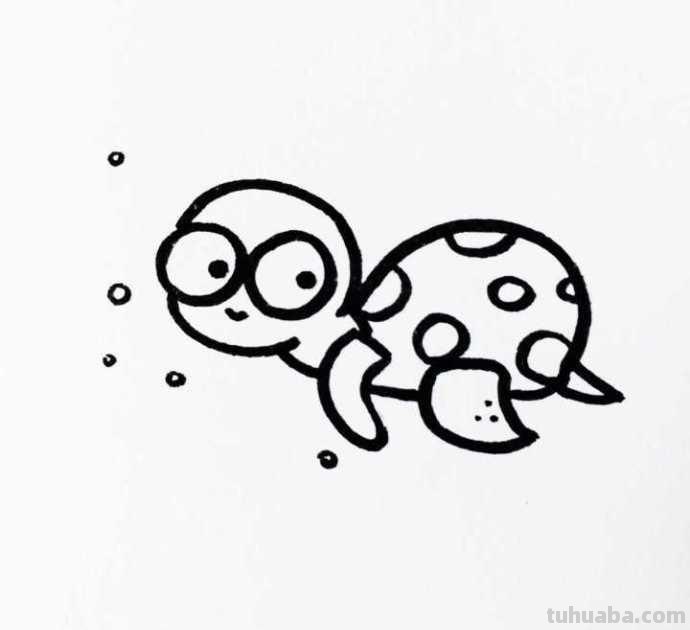 来一波萌萌的海洋生物简笔画吧，手绘手帐！