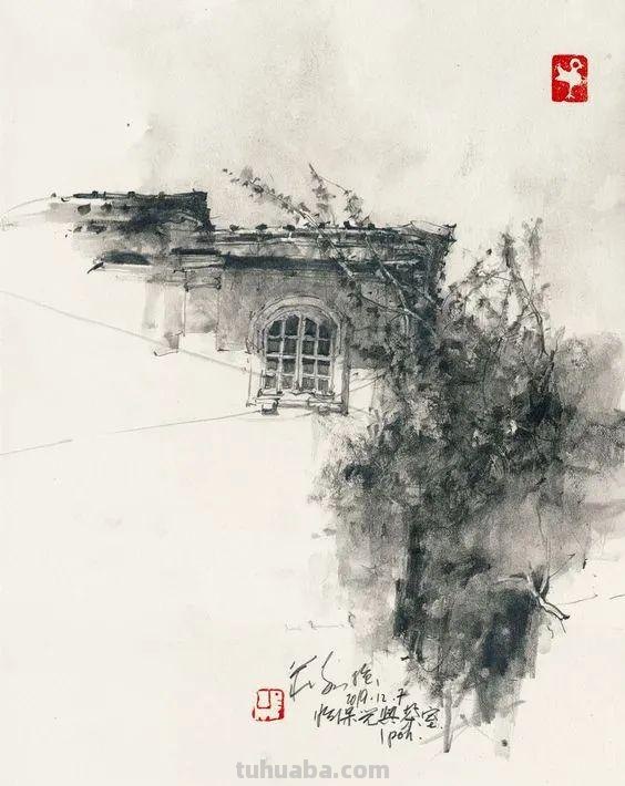 很有味道的速写作品