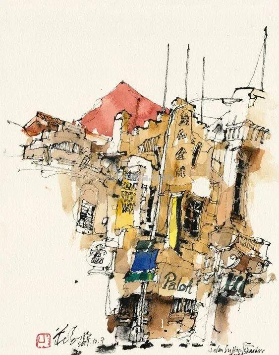 很有味道的速写作品