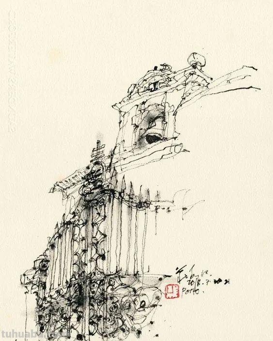 很有味道的速写作品