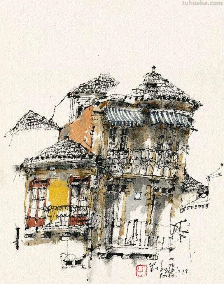 很有味道的速写作品