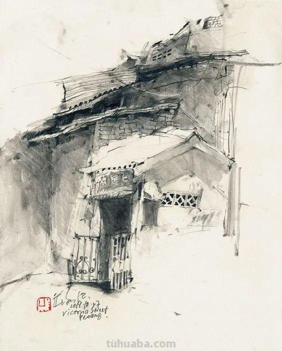 很有味道的速写作品