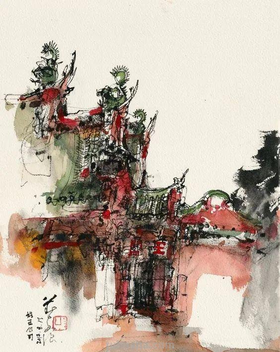 很有味道的速写作品