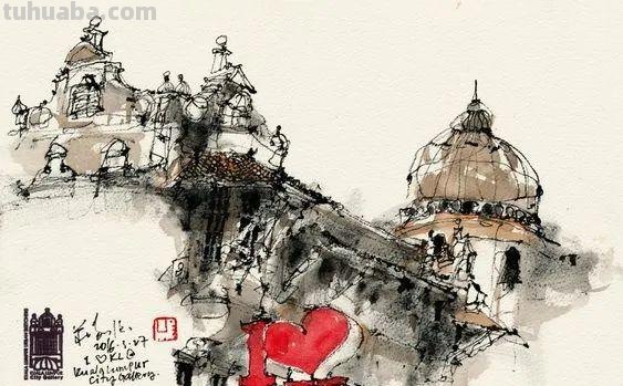 很有味道的速写作品