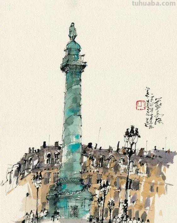 很有味道的速写作品