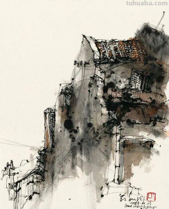 很有味道的速写作品